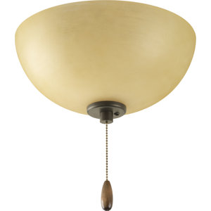3-Light Bowl Ceiling Fan Light Kit