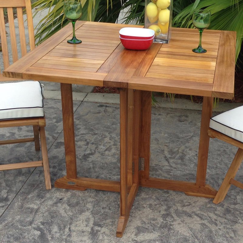 Chicteak Hatteras Folding Solid Wood Dining Table Wayfair Recently Viewed