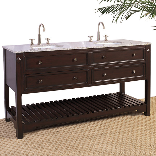 Legion Furniture Hatherleigh 68" Double Chest Bathroom Vanity Set & Reviews Wayfair