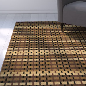 Kayla Basketcase Jet Brown/Beige Indoor/Outdoor Area Rug