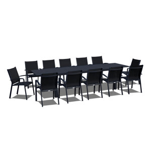 13 Piece Outdoor Dining Set Wayfair Quickview