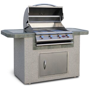 4-Burner Built-In Propane Gas Grill with Cabinet