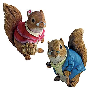 2 Piece Grandparent Squirrel Garden Statue review