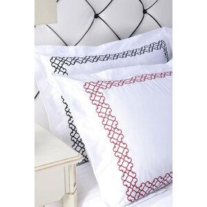 Clayton 3 Piece Embroidered Reversible Duvet Cover Set