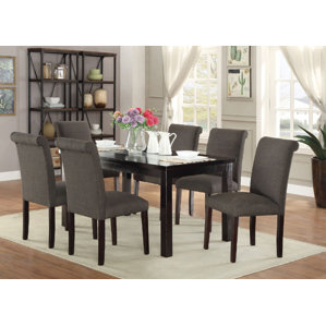 7 piece rectangular kitchen & dining room sets you'll love | wayfair 7 piece rectangular kitchen & dining room sets you'll love | wayfair