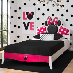 Disney Minnie Mouse Wood Twin Panel Bed