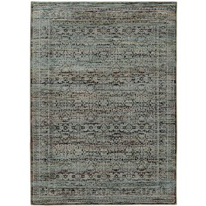 Rosalia Distressed Blue/Purple Area Rug