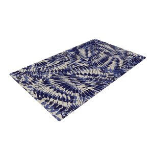 Gukuuki Iggy Palms Navy/Blue Area Rug