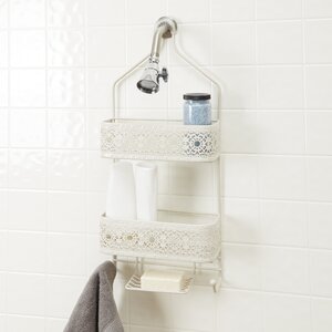 Carita 2-Shelf Shower Caddy with Soap Holder