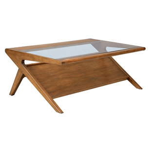 Modern Contemporary End Table Magazine Rack Allmodern Alvarado Coffee Table With Magazine Rack