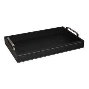 Faux Leather Serving Tray
