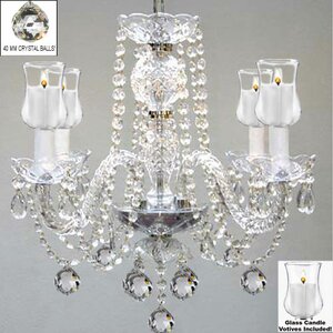 4-Light Crystal Chandelier