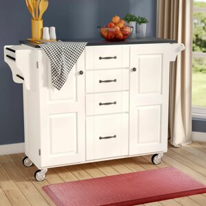 Adelle-a-Cart Kitchen Island with Granite Top