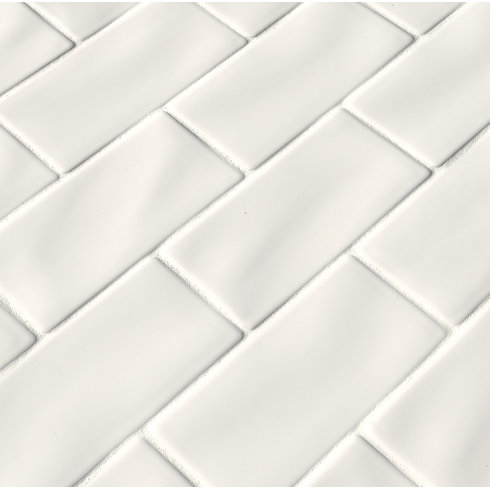 3x6 White Subway Tile Design Ideas Msi 3 X 6 Ceramic Subway Tile In Whisper White Wayfair