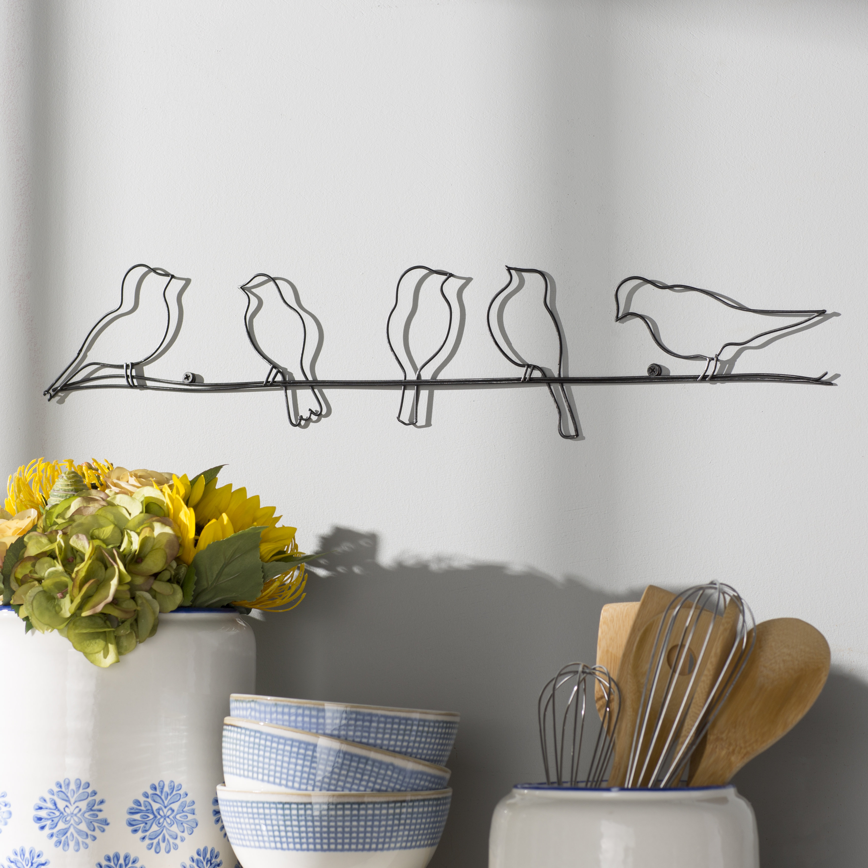 August Grove Rioux Birds On A Wire Wall Décor & Reviews ...
