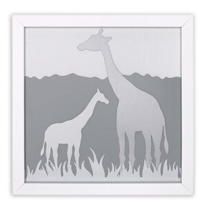 Giraffe Shadowbox Framed Art