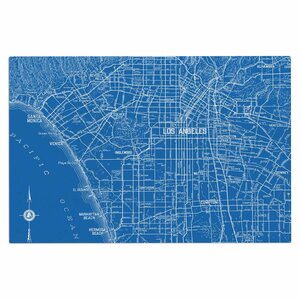Catherine Holcombe Los Angeles Streets Map Doormat