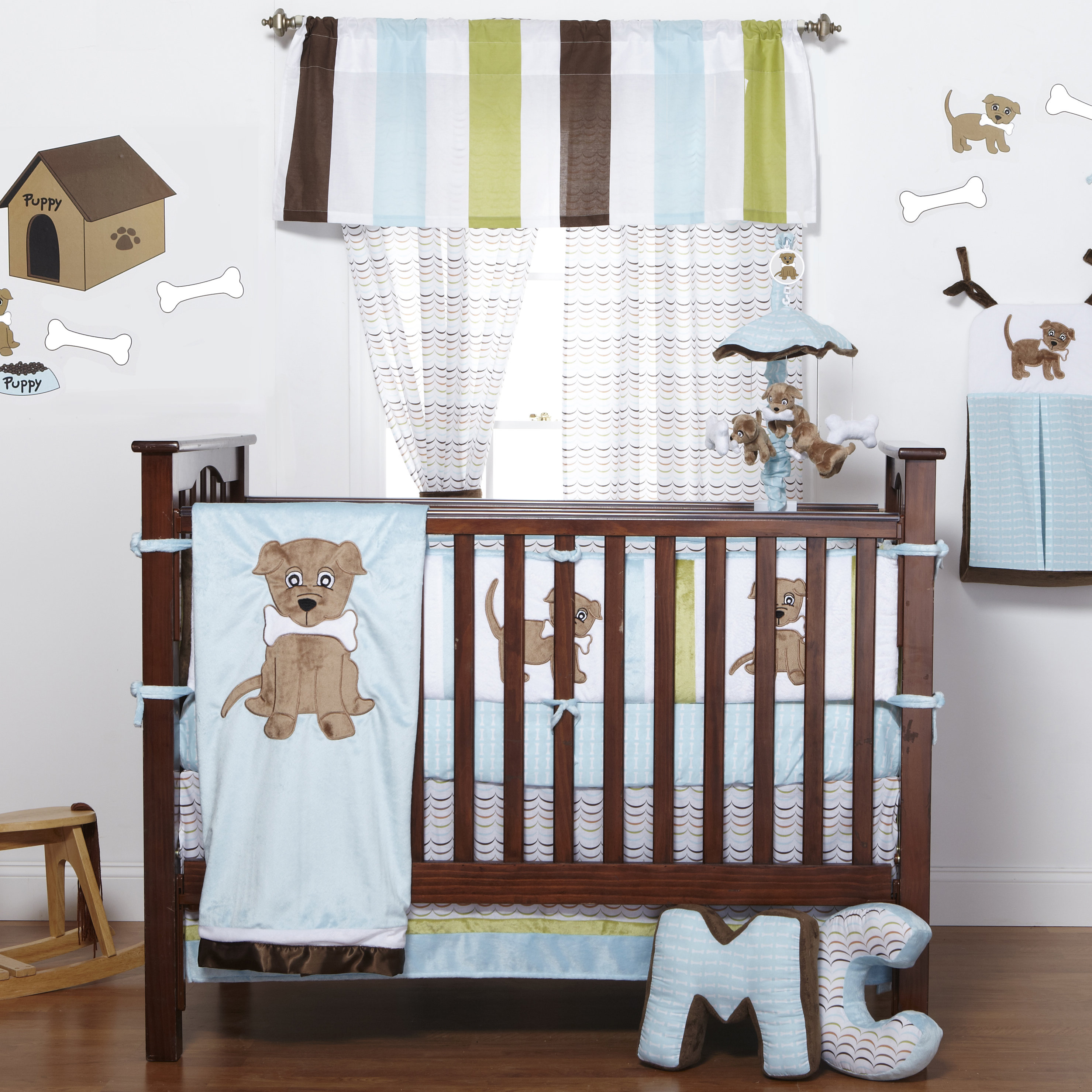 Zoomie Kids Ferndown Puppy Crib Bedding Set Reviews Wayfair