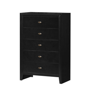 Carolina 5 Drawer Wood Chest by Alcott Hill