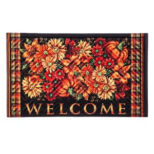 Hackler Sunflowers Welcome Embossed Doormat