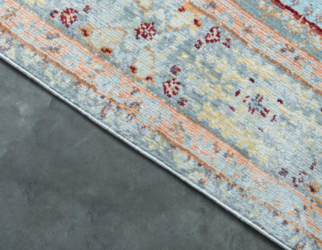 Bradford Aqua Area Rug & Reviews Birch Lane