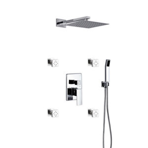 Aqua Piazza Rain Shower Head Complete Shower System