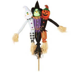 Trio Halloween Scarecrows