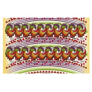 Famenxt Colorful Traditional Digital Doormat