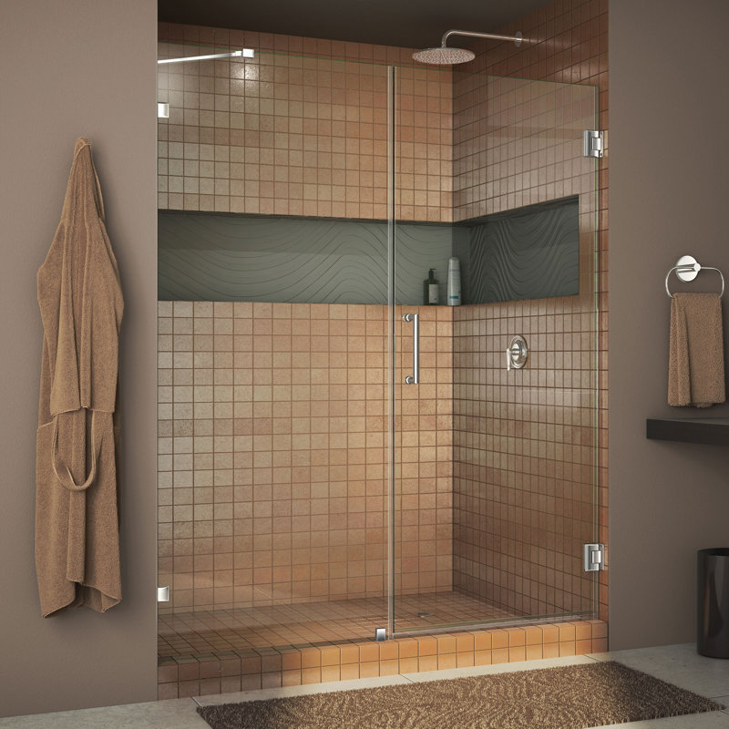 Dreamline Unidoor Lux 48 X 72 Hinged Frameless Shower Door With Unidoor Lux 48 X 72 Hinged Frameless Shower Door With Clearmax Technology