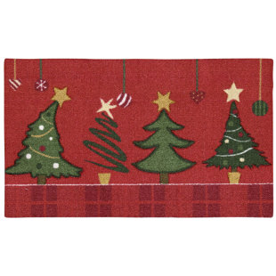 Lighted Ficus Tree Area Rugs Wayfair Hanson Christmas Trees Red Green Area Rug