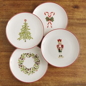 Christmas Plates (Set of 4)