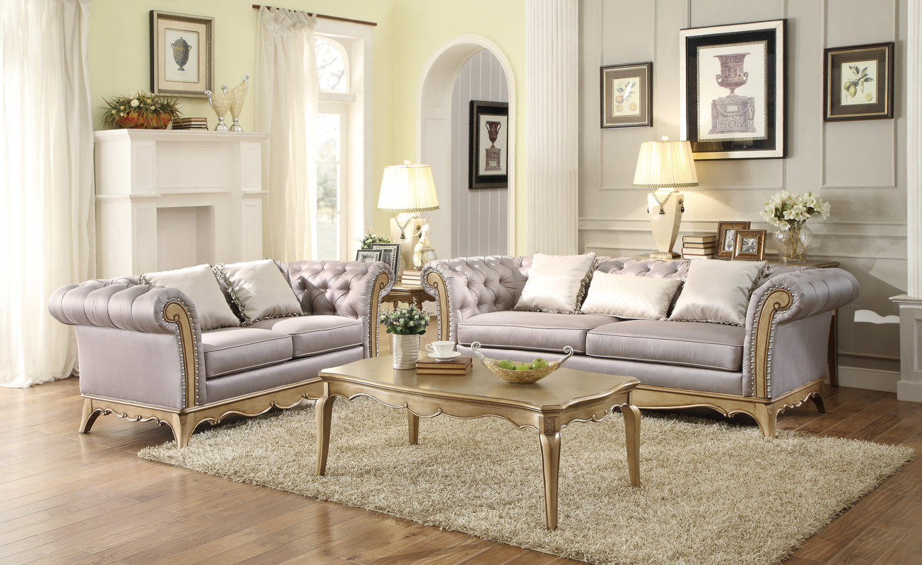 Astoria Grand Bainbridge Chesterfield Loveseat & Reviews Wayfair