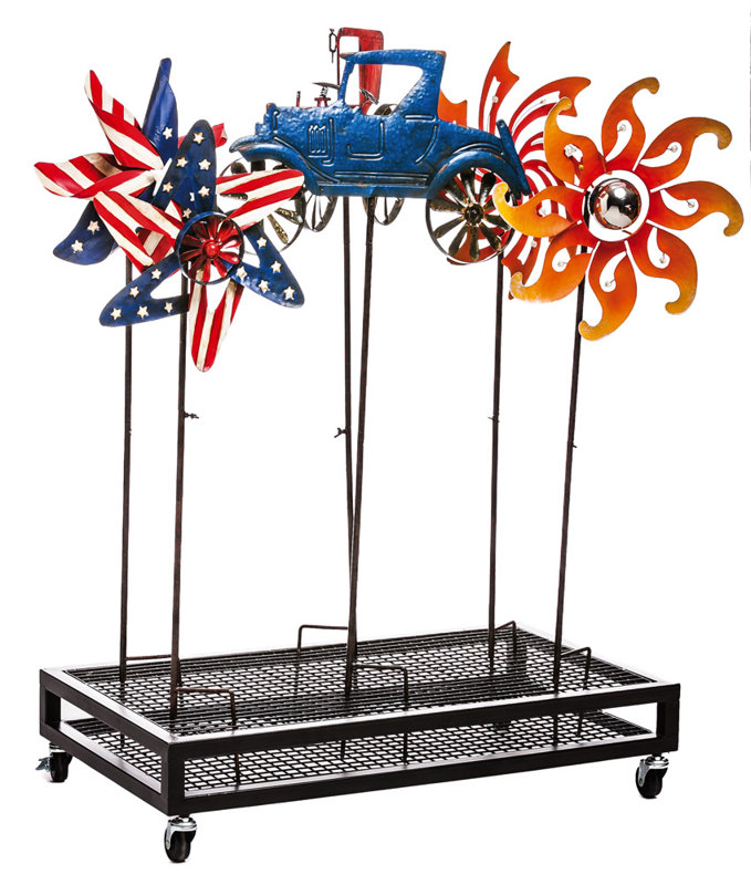 Evergreen Enterprises, Inc Universal Garden Stake Rolling Grid Display Pedestal & Reviews Wayfair