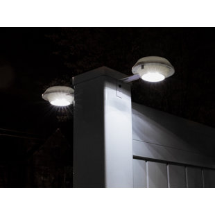 Outdoor Solar Gutter Lights Wayfair Solar Outdoor Accent 4 Light Led Flood Set Of 8