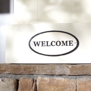 Cast Iron Sign - Welcome -
