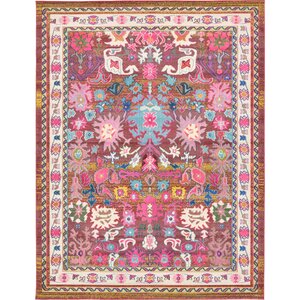 Iris Pink Area Rug