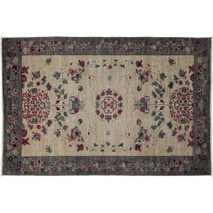 One-of-a-Kind Ziegler Hand-Knotted Beige Area Rug