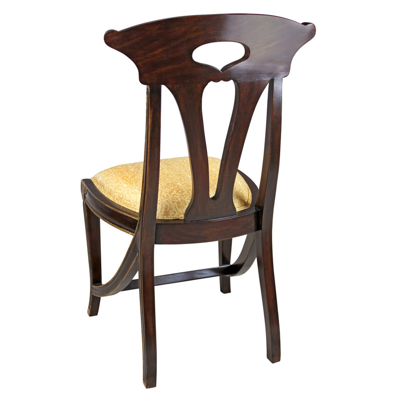 Design Toscano Majorelle Golden Art Nouveau Side Chair & Reviews Wayfair