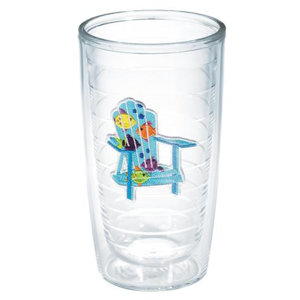 Sun and Surf Adirondack Chair Tropical Fish Tumbler