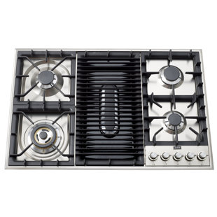Gas Cooktop With Griddle Wayfair 35 Gas Cooktop With 5 Burners
