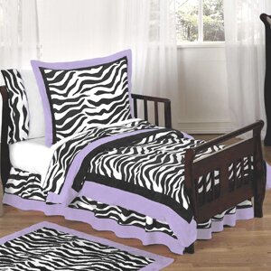 Zebra 5 Piece Toddler Bedding Set
