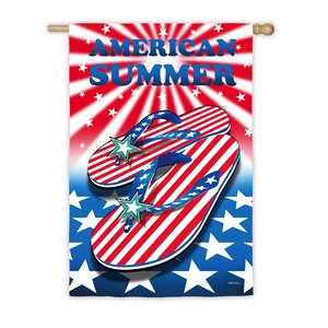 American Summer Vertical Flag