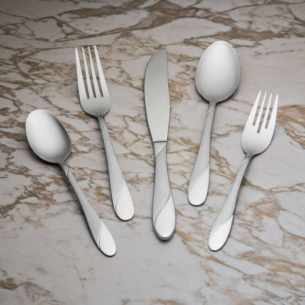Swirl Sand 20 Piece Flatware Set, Service for 4