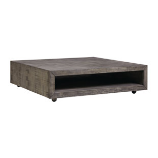 Modern Contemporary 48 Inch Square Coffee Table Allmodern Balfour Square Coffee Table With Casters
