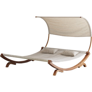 Modern Contemporary Outdoor Double Chaise Lounge Allmodern Quickview