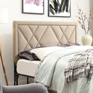 Nailhead Headboard Tufted Wayfair Honore Nailhead Upholstered Headboard