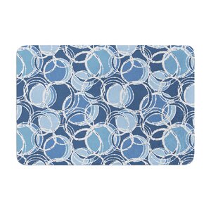 Simple Circles by Julia Grifol Bath Mat