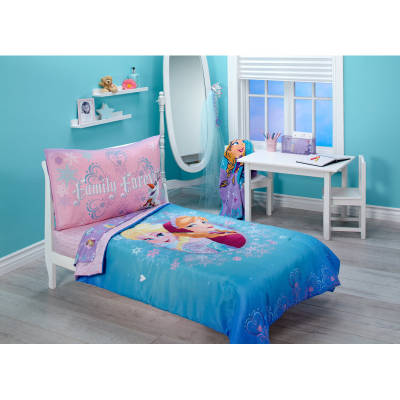 Disney Frozen Magical Sister 4 Piece Toddler Bedding Set Wayfair Frozen Magical Sister 4 Piece Toddler Bedding Set