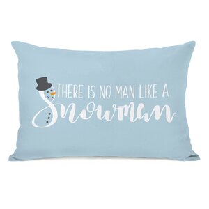 No Man like a Snowman Lumbar Pillow