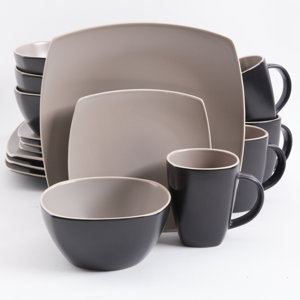 Rue 16 Piece Dinnerware Set, Service for 4